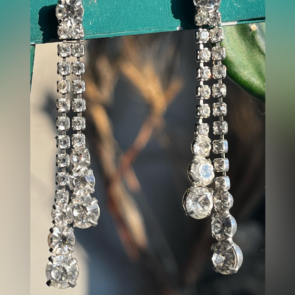 Vintage Diamond Drop Earrings